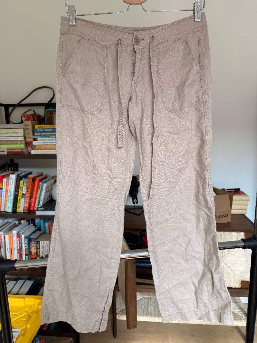 Vintage Juicy Couture Low Rise Linen Pants Beige Size P